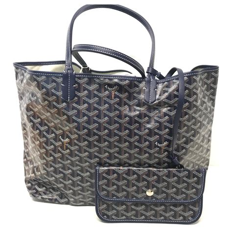 goyard st louis tote dark blue|goyard st louis pm size.